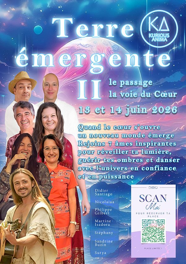 Terre Émergente II 2026 — Le passage, la voie du Cœur, 13 et 14 juin 2026