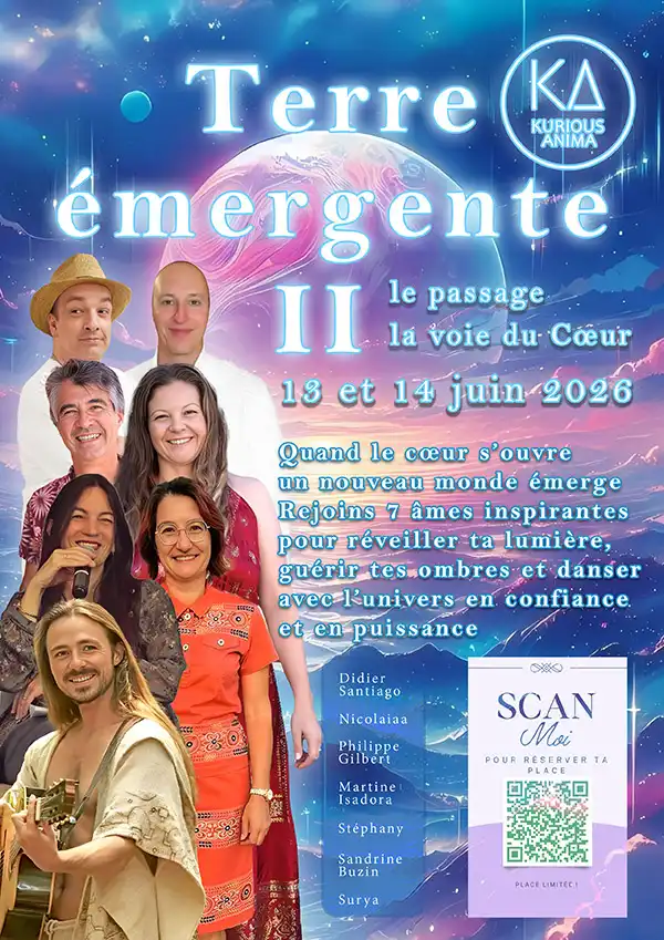 Terre Émergente II 2026 — Le passage, la voie du Cœur, 13 et 14 juin 2026