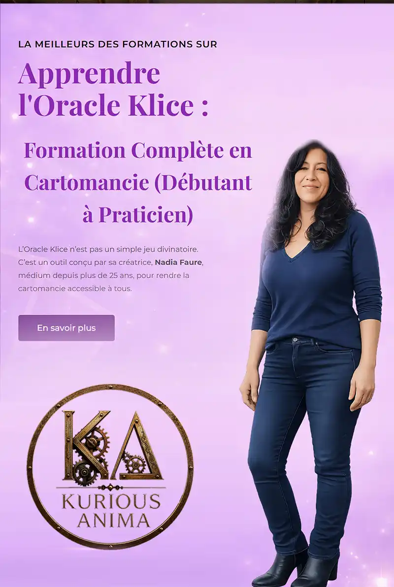 Formation Oracle Klice cartomancie avec Nadia Faure